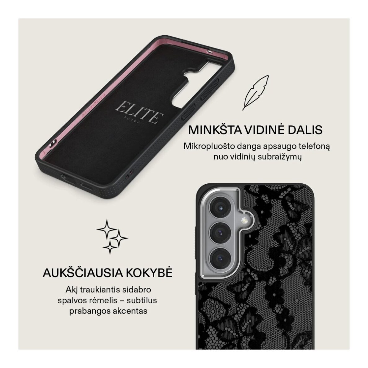 Samsung S26+ Elite Gunmetal Magnetic Magnetic BURGA nugarėlė 3