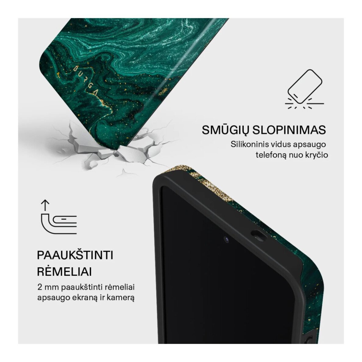 Samsung S26+ Magnetic Emerald Pool Tough BURGA nugarėlė 3
