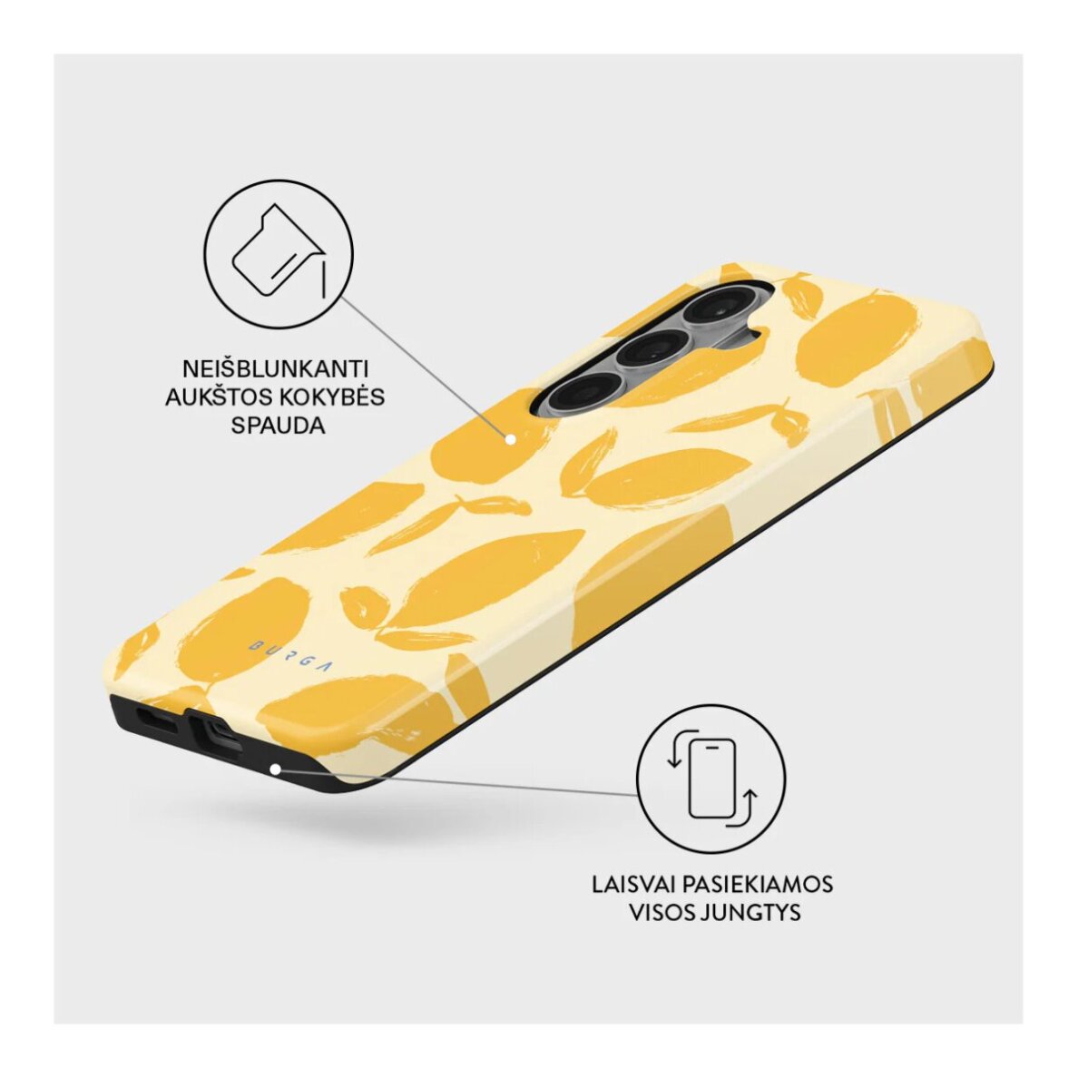 Samsung S26+ Magnetic Lemon Tart Tough BURGA nugarėlė 2