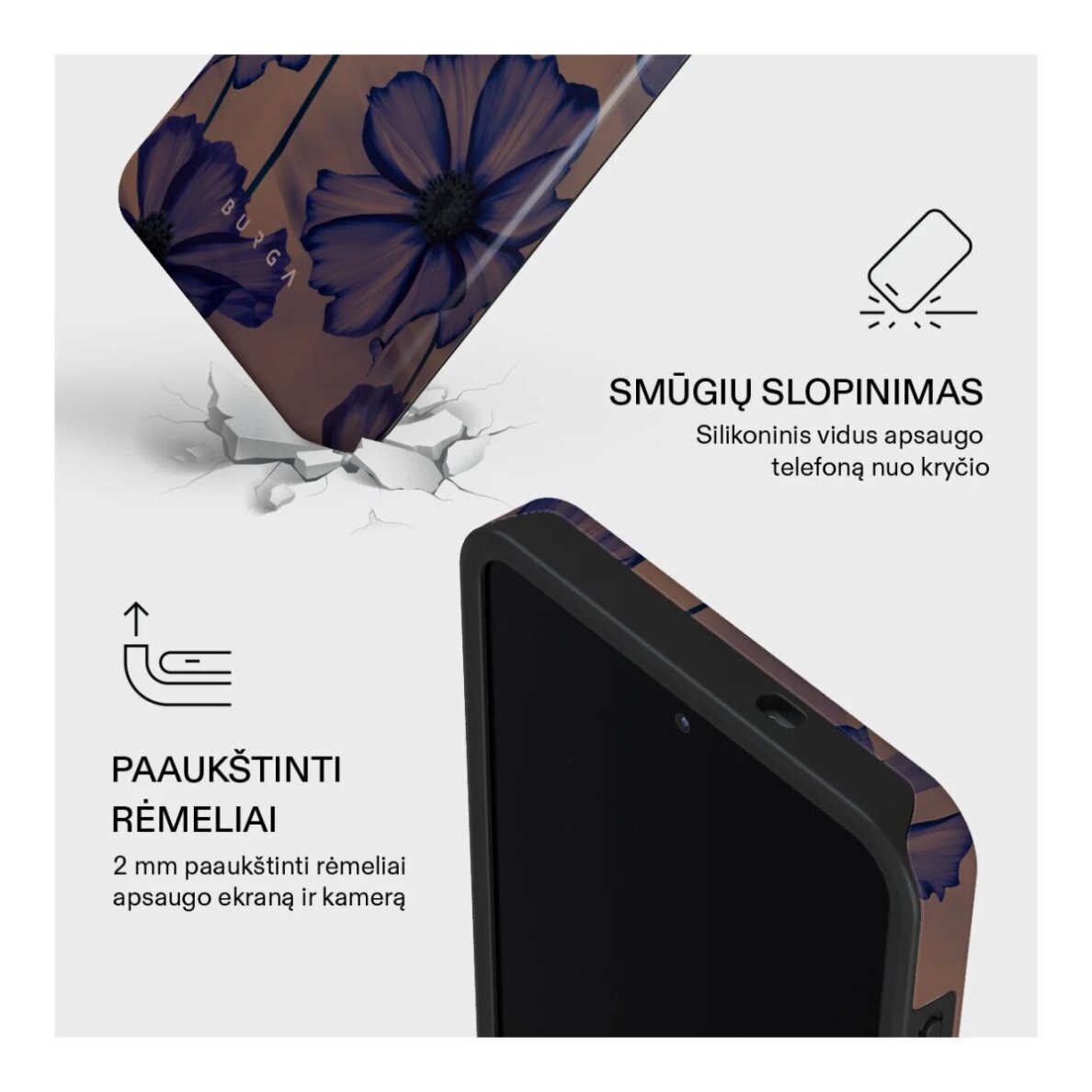 Samsung S26+ Magnetic Velvet Night Tough BURGA nugarėlė 3