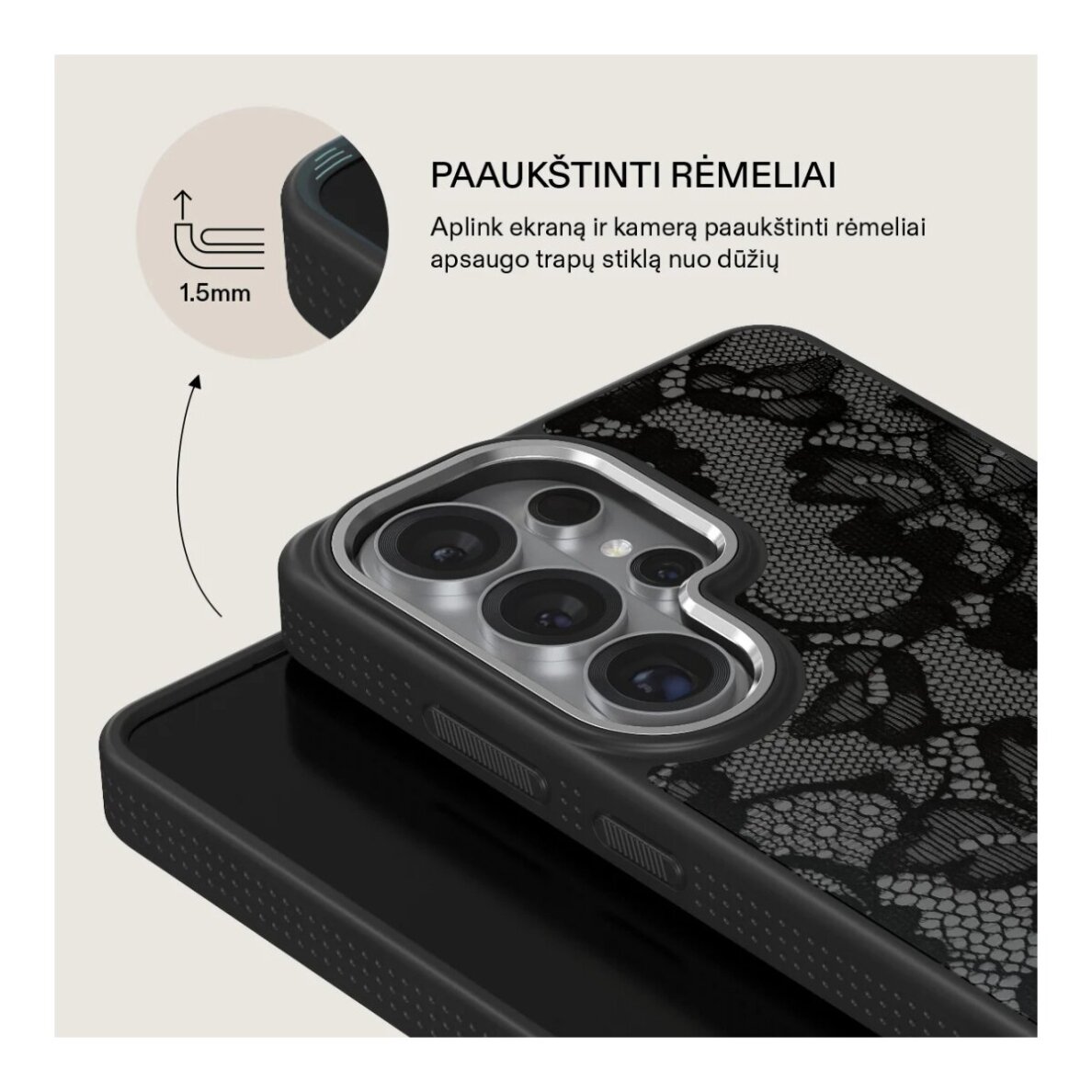 Samsung S26 ULTRA Elite Gunmetal Magnetic Magnetic BURGA nugarėlė 3