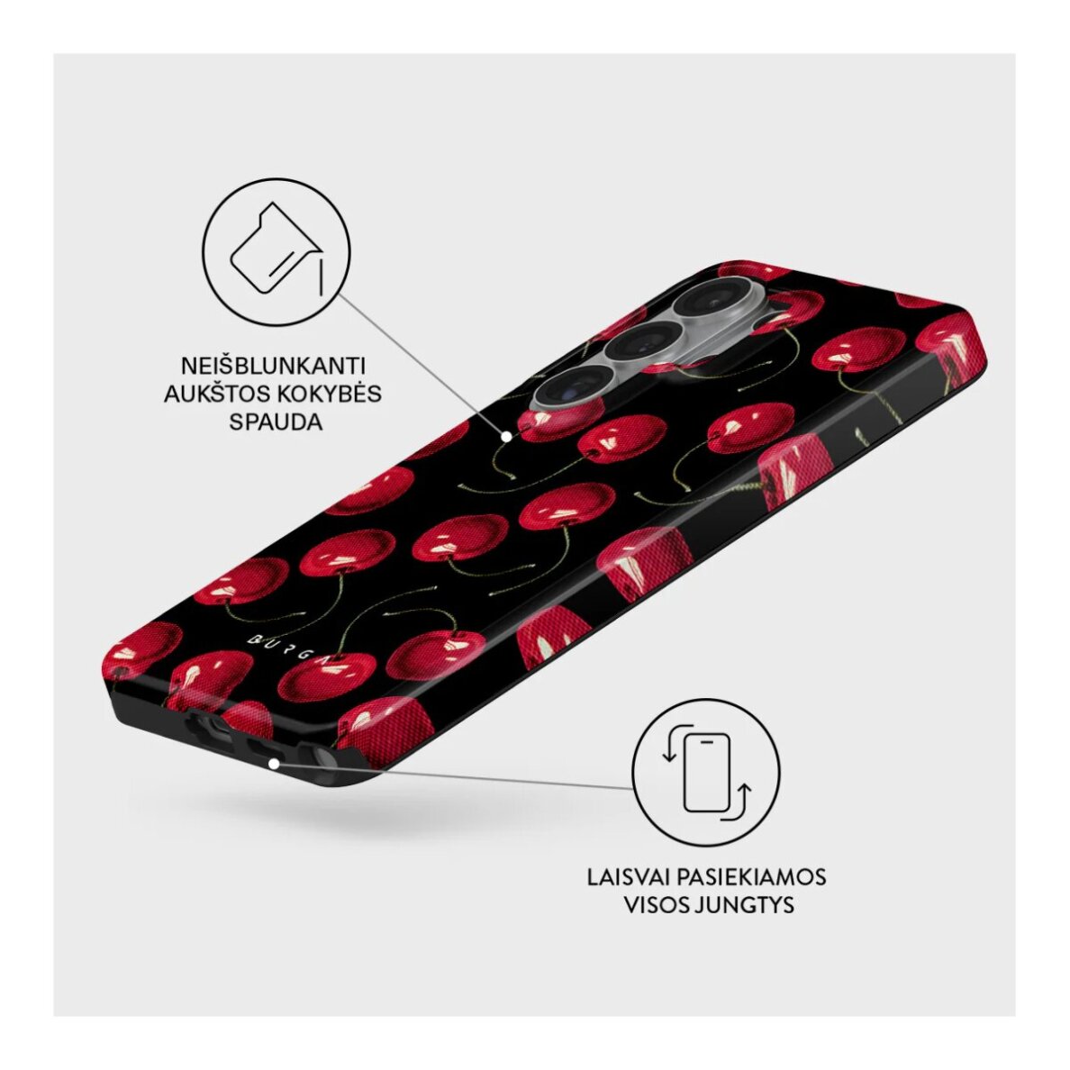 Samsung S26 ULTRA Magnetic Cherrybomb Tough BURGA nugarėlė 1