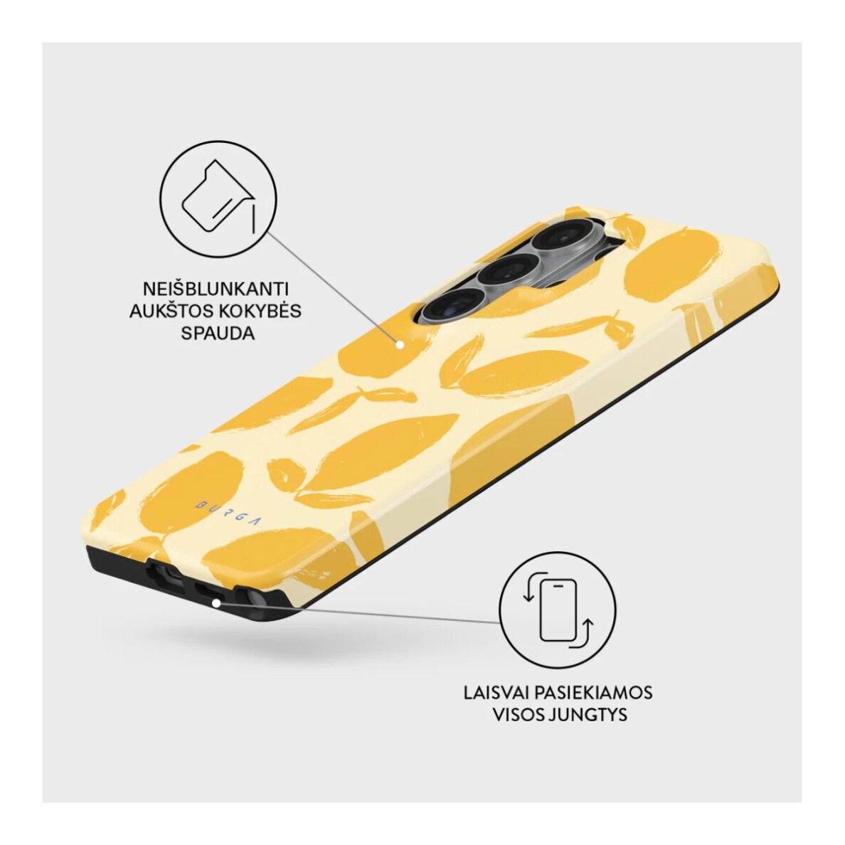 Samsung S26 ULTRA Magnetic Lemon Tart Tough BURGA nugarėlė 2