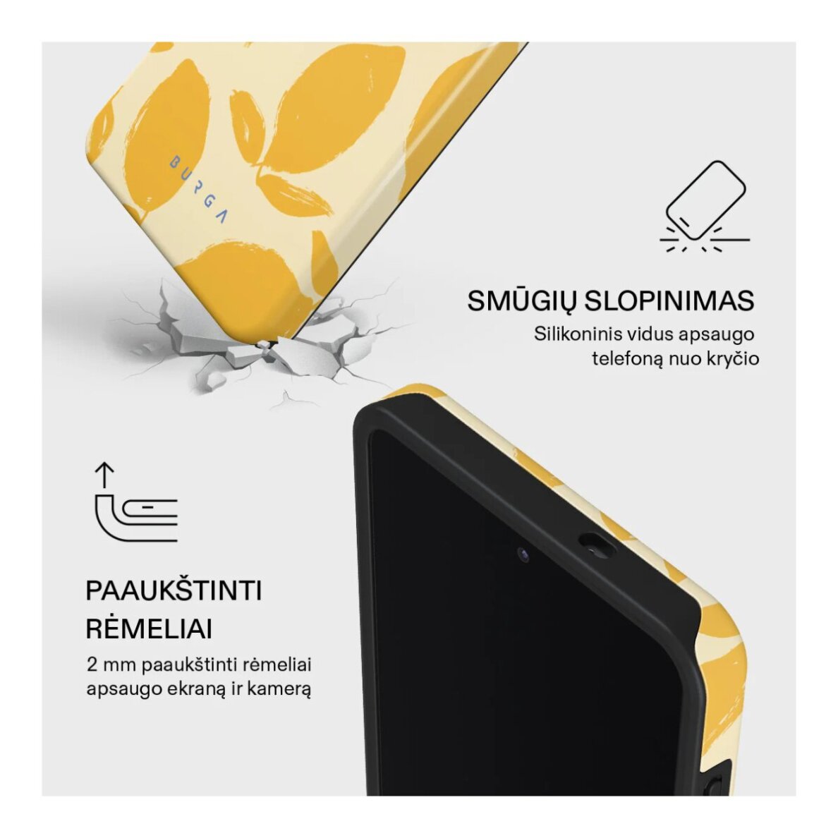 Samsung S26 ULTRA Magnetic Lemon Tart Tough BURGA nugarėlė 3