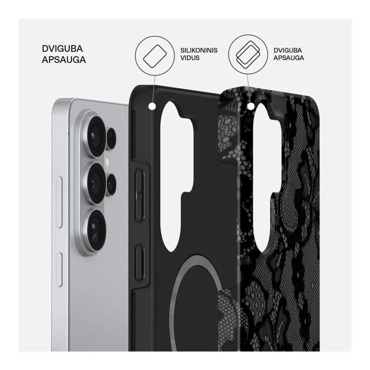 Samsung S26 ULTRA Magnetic Magnetic Tough BURGA nugarėlė 1