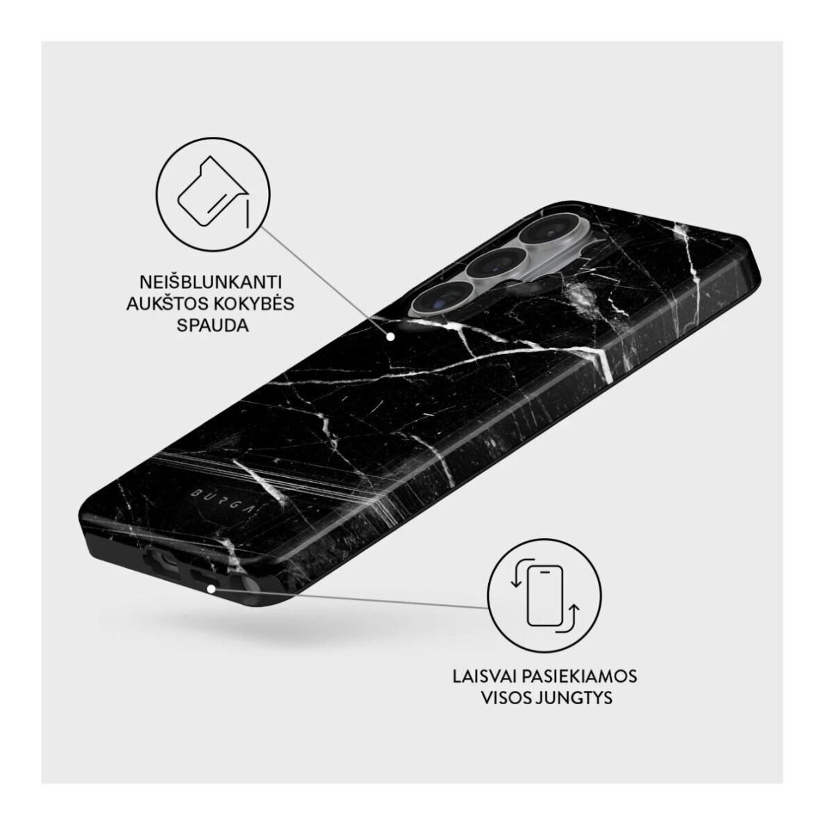 Samsung S26 ULTRA Magnetic Noir Origin Tough BURGA nugarėlė 2