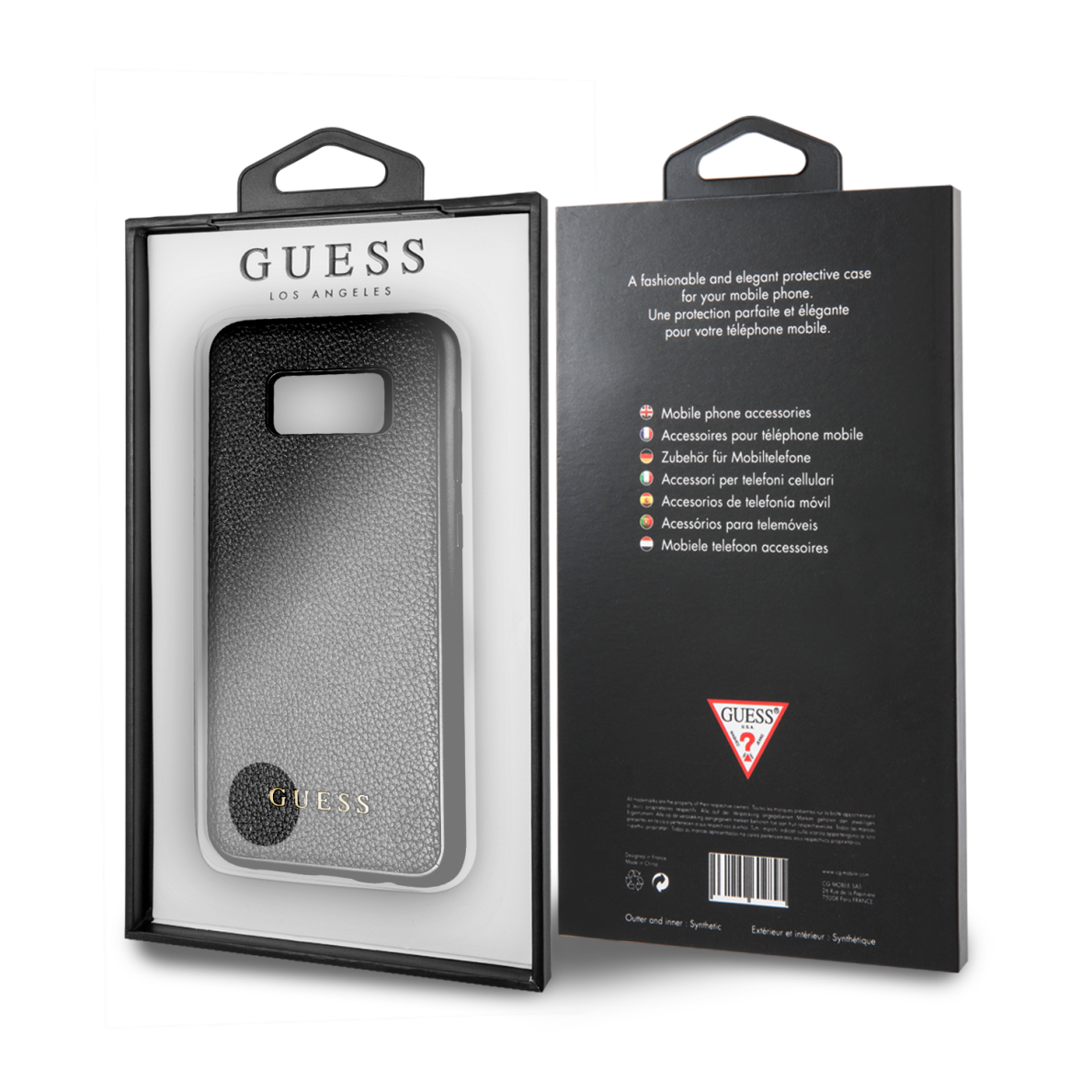 Samsung S8+ juoda GUESS nugarėlė GUHCS8LIGLBK 7