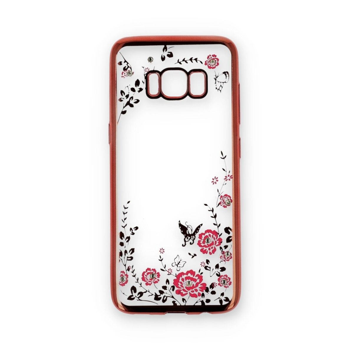 Samsung S8 rausva perfect FLOWERS nugarėlė