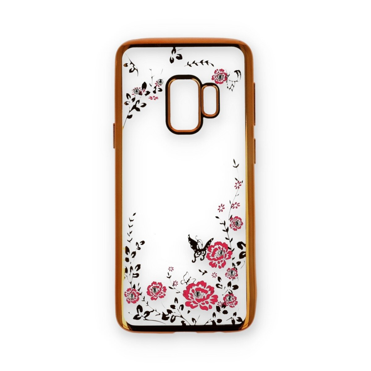 Samsung S9 aukso spalvos perfect FLOWERS nugarėlė