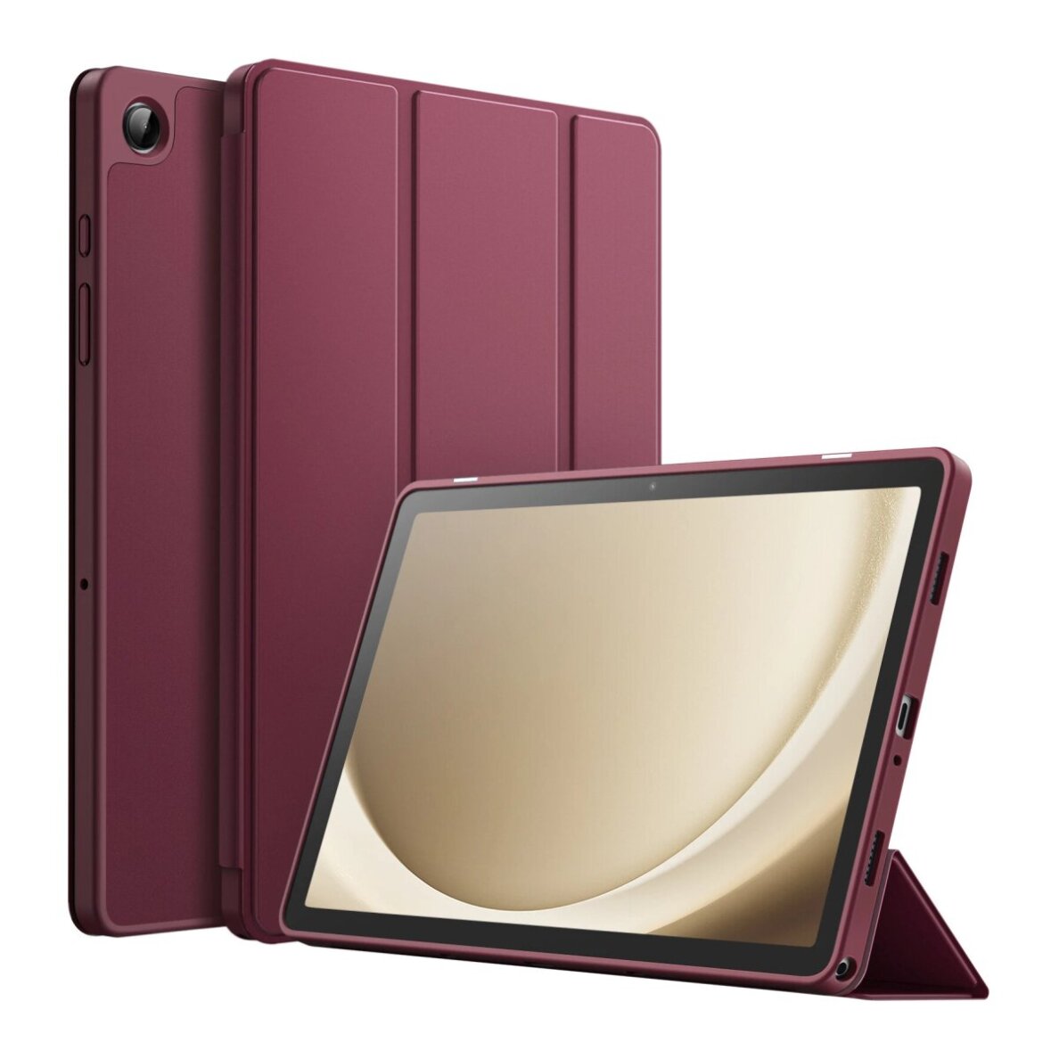 Samsung TAB A11+ / A9+ 11" wine red TRIFOLD dėklas
