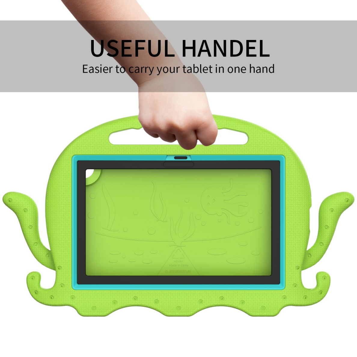 Samsung Tab A9+ 11" ARMOR OCTOPUS green nugarėlė 2