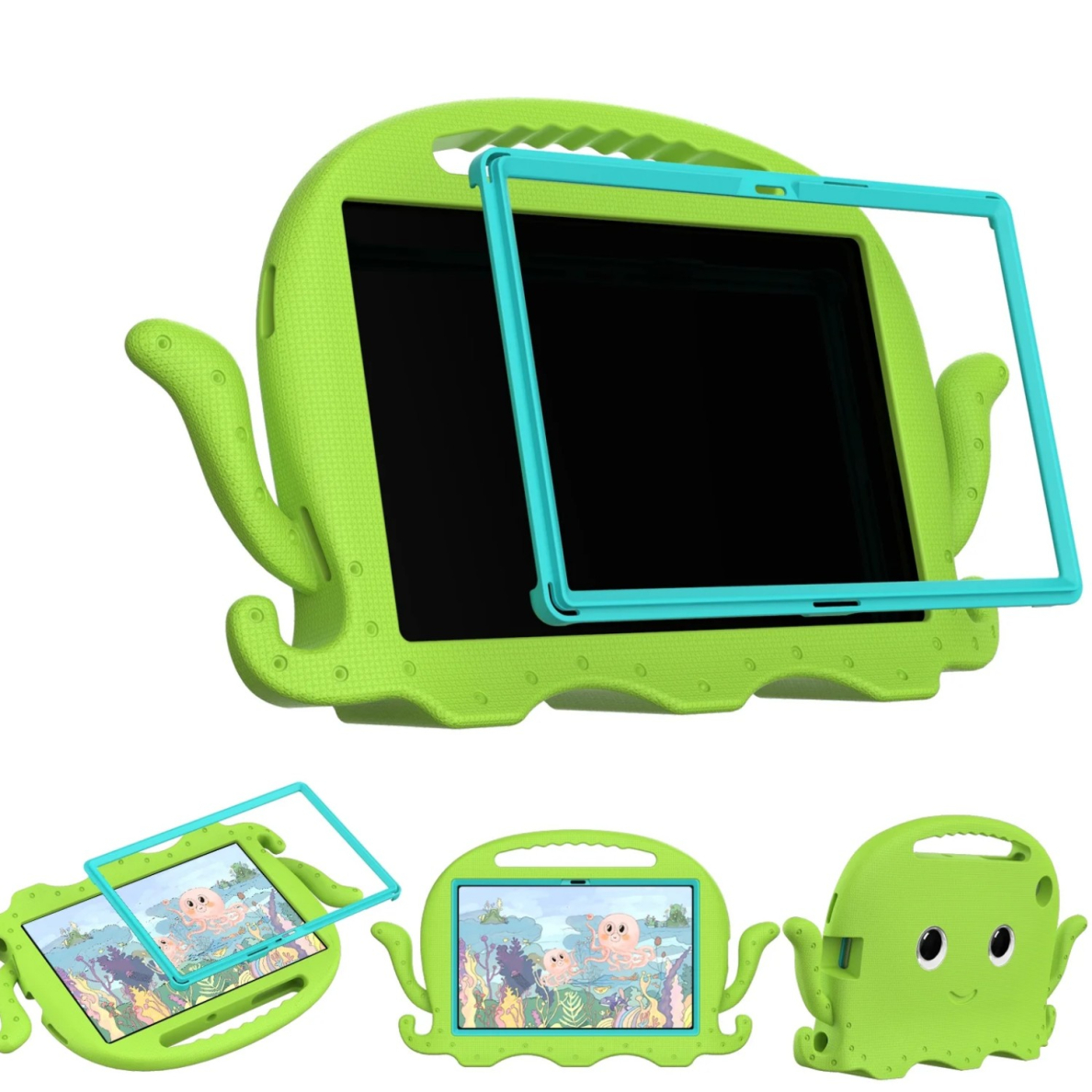 Samsung Tab A9+ 11" ARMOR OCTOPUS green nugarėlė 3