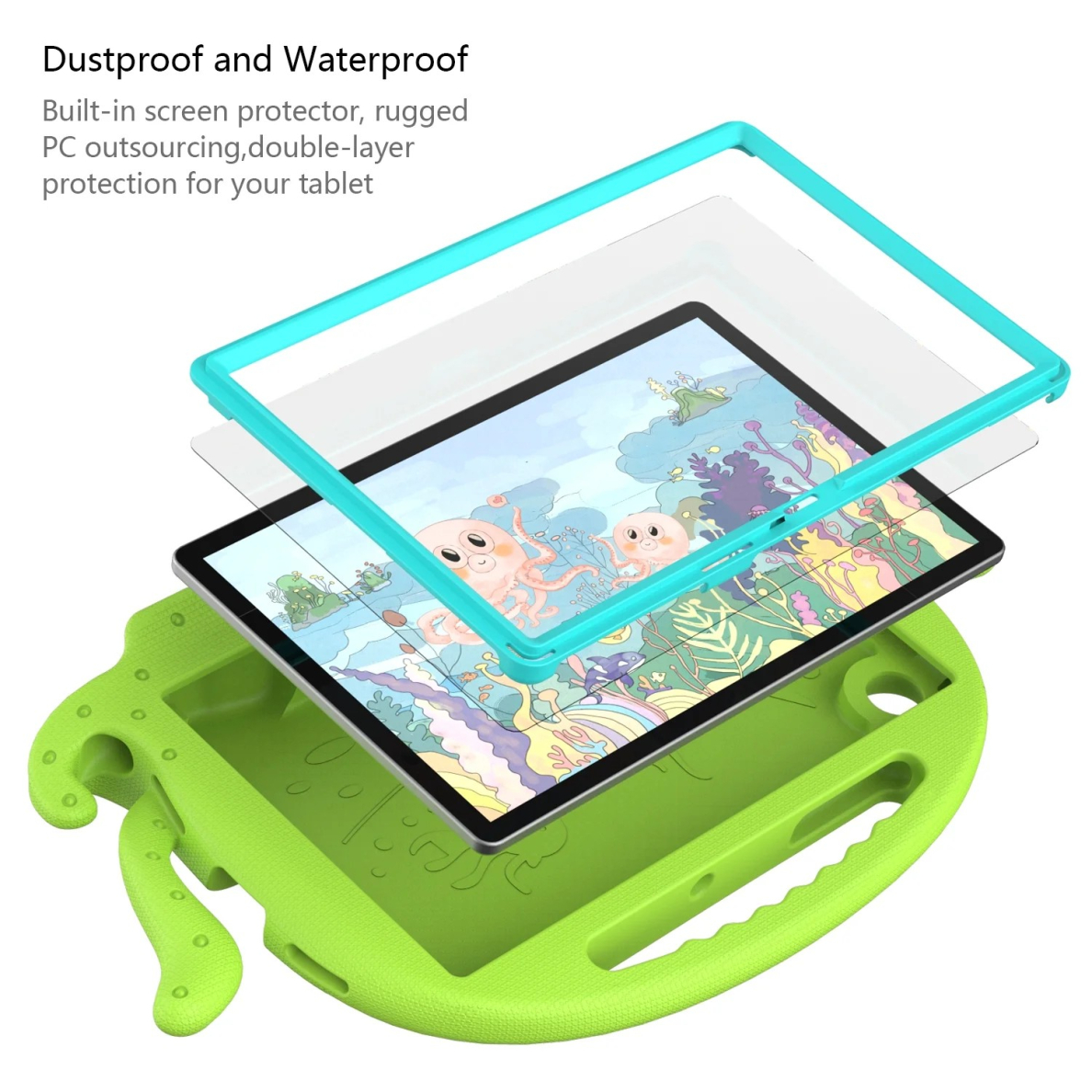 Samsung Tab A9+ 11" ARMOR OCTOPUS green nugarėlė 6