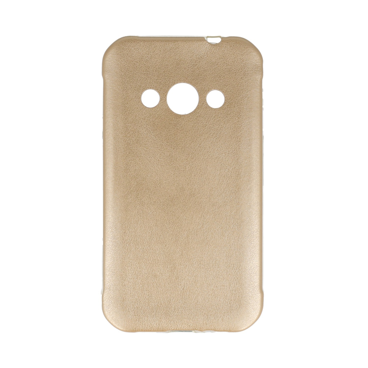 Samsung XCOVER 3 ultra slim leather aukso spalvos nugarėlė