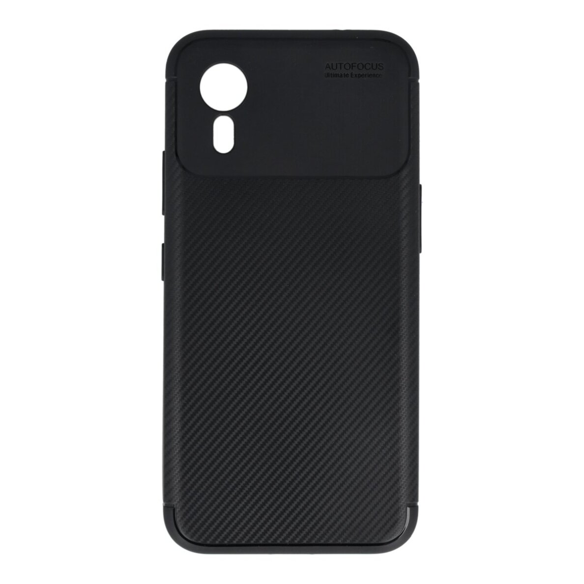 Samsung Xcover 7 juoda Carbon Fiber nugarėlė