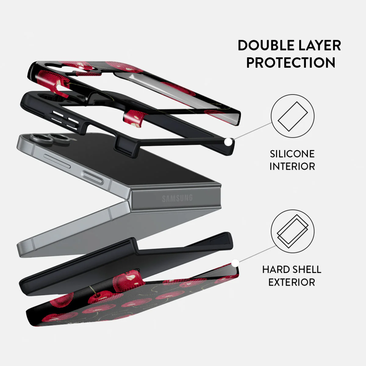 Samsung Z FLIP6 5G Cherrybomb Tough BURGA nugarėlė 1