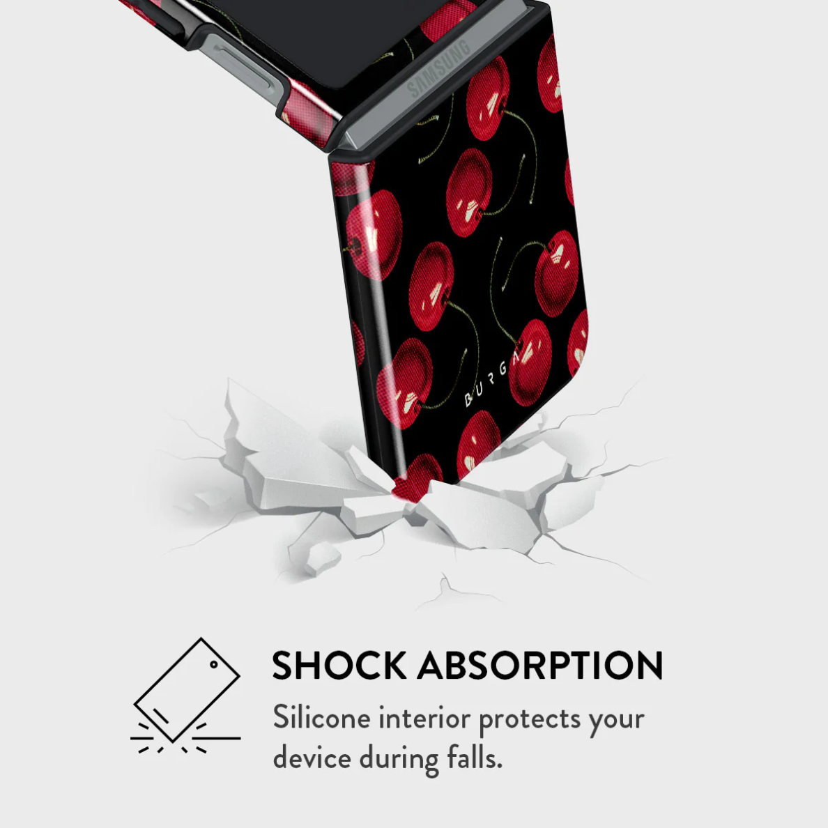 Samsung Z FLIP6 5G Cherrybomb Tough BURGA nugarėlė 3