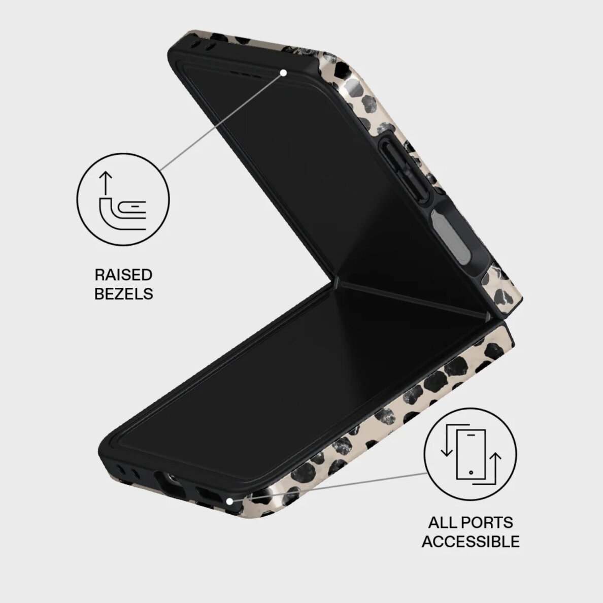 Samsung Z FLIP7 5G Almond Latte Tough BURGA nugarėlė 2