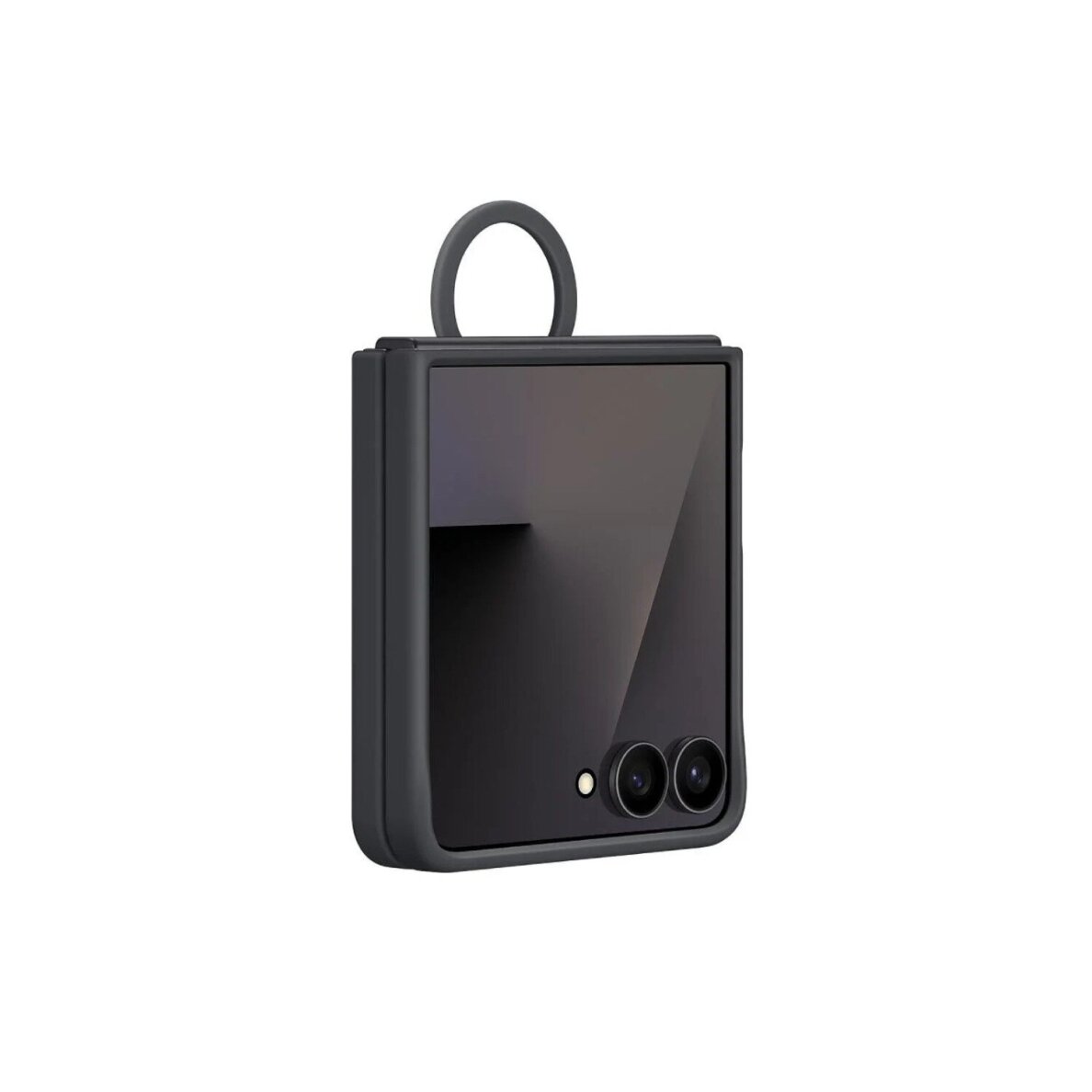 Samsung Z FLIP7 5G Black Original Silicone Ring nugarėlė EF-PF766TBE 3