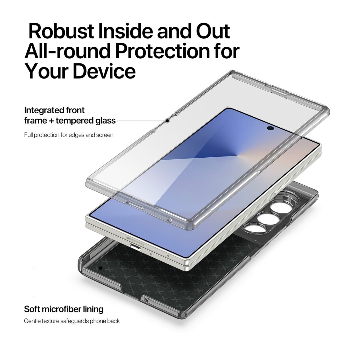 Samsung Z FOLD7 5G black DUX DUCIS Stex Series nugarėlė 7