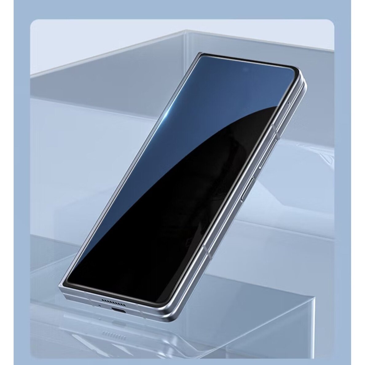 Samsung Z FOLD7 5G black pilnas Mr. Monkey 5D PRIVACY stiklas 1