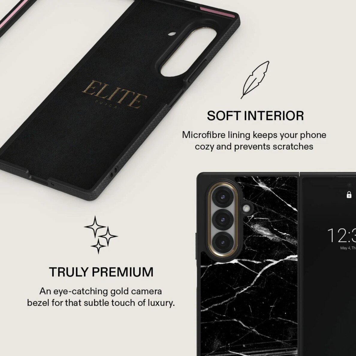 Samsung Z FOLD7 5G Elite Gunmetal Noir Origin BURGA nugarėlė 2