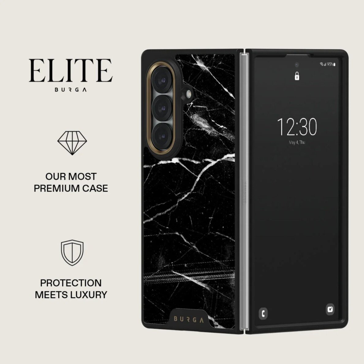 Samsung Z FOLD7 5G Elite Gunmetal Noir Origin BURGA nugarėlė 1