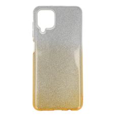 Samsung A12 aukso spalvos GLITTER3 nugarėlė