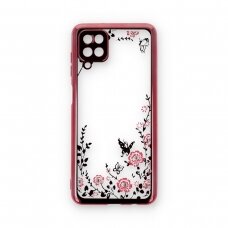 Samsung A12 rausva PERFECT FLOWERS nugarėlė
