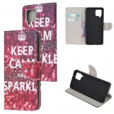 Samsung A12 Tracy fashion dėklas ,,Keep Calm and Sparkle"