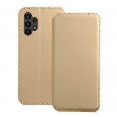 Samsung A13/A04s aukso spalvos DUAL POCKET dėklas