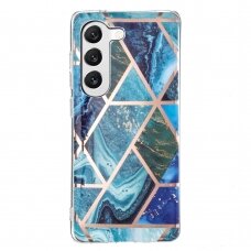 Samsung A14 5G Tracy nugarėlė Geometric Blue/Green marble