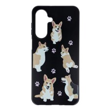 Samsung A17 5G black nugarėlė Corgi Design00303 Samsung A17 5G black nugarėlė Corgi Design00303