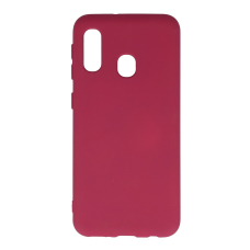 Samsung A20E tamsiai rožinė SILICONE LITE nugarėlė