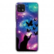 Samsung A22 5G Tracy nugarėlė Cat and Butterflies