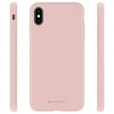 Samsung A22 pink sand MERCURY SILICONE nugarėlė