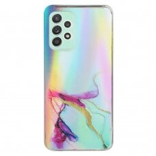 Samsung A23/A23 5G Tracy nugarėlė LASER MARBLE Red/Yellow