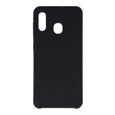 Samsung A30/A20 juoda SILICONE nugarėlė