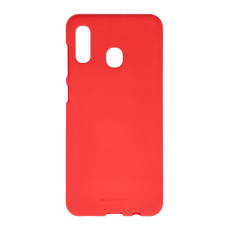 Samsung A30/A20 raudona SOFT FEELING nugarėlė