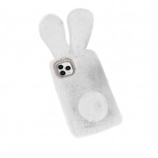 Samsung A32 šviesiai pilka nugarėlė Fluffy rabbit