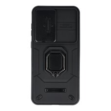 Samsung A36 5G black RING ARMOR WITH CAMSHIELD nugarėlė