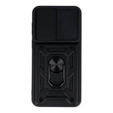 Samsung A37 5G black RING ARMOR WITH CAMSHIELD nugarėlė