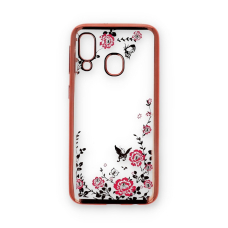 Samsung A40 rausva perfect FLOWERS nugarėlė