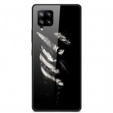 Samsung A42 5G picture glass nugarėlė Cat in Shadow
