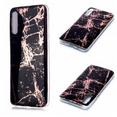 Samsung A50 Tracy nugarėlė Black&gold Marble