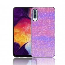 Samsung A50 violetinė Tracy leather nugarėlė