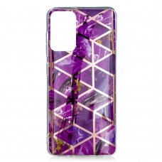 Samsung A52/A52 5G Tracy nugarėlė Geometric purple marble