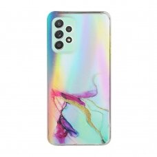 Samsung A52/A52 5G Tracy nugarėlė LASER MARBLE Red/Yellow