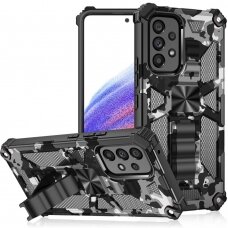 Samsung A53 5G juoda camouflage ARMOR METAL nugarėlė