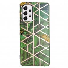 Samsung A53 5G Tracy nugarėlė Geometric marble green